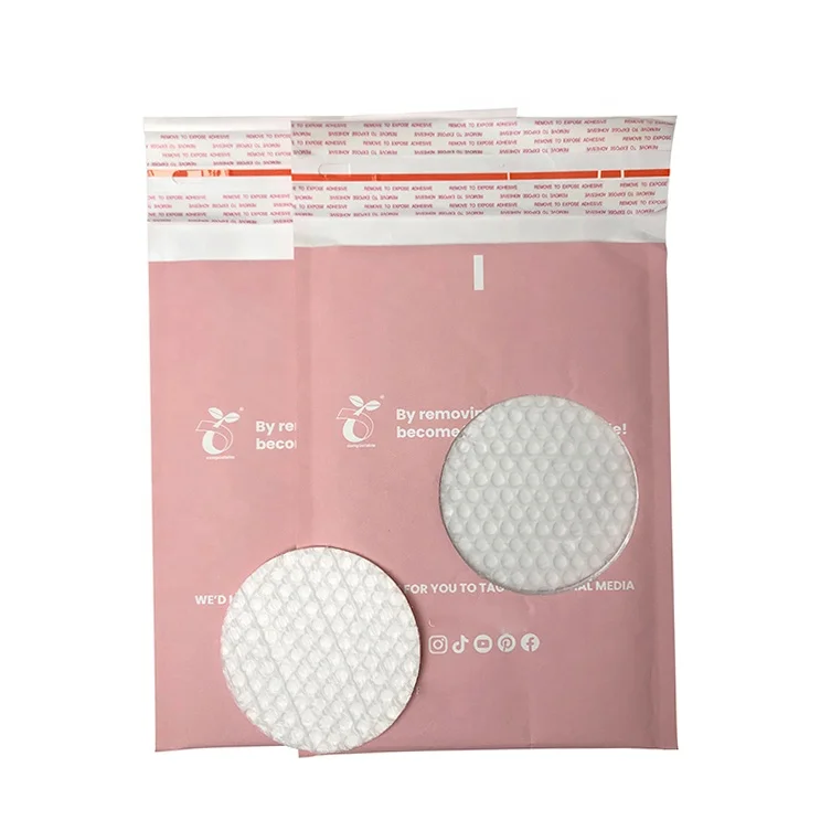 Reusable 100% Recycled Custom Kraft Bubble Mailers Padded Envelopes Bag For Online Store Goods Shipping
