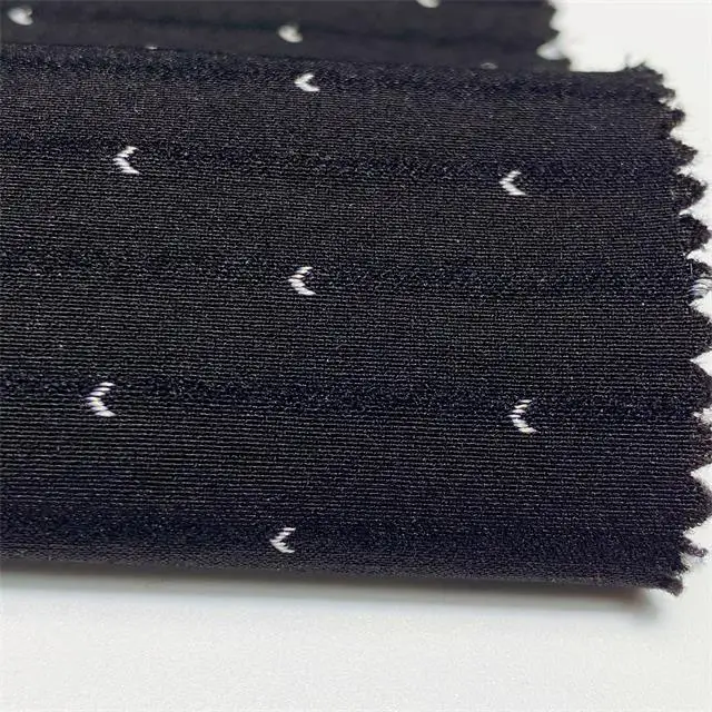 Высококачественные черно-белые штаны из спандекса dobby, жаккардовая Бенгальская ткань, зимние женские брюки