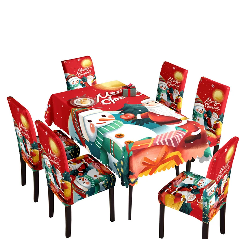 Custom Round Disposable Polyester Pe Pvc Plastic Wedding Birthday Party Wedding Dining Chair Covers Christmas Table Cloth Set