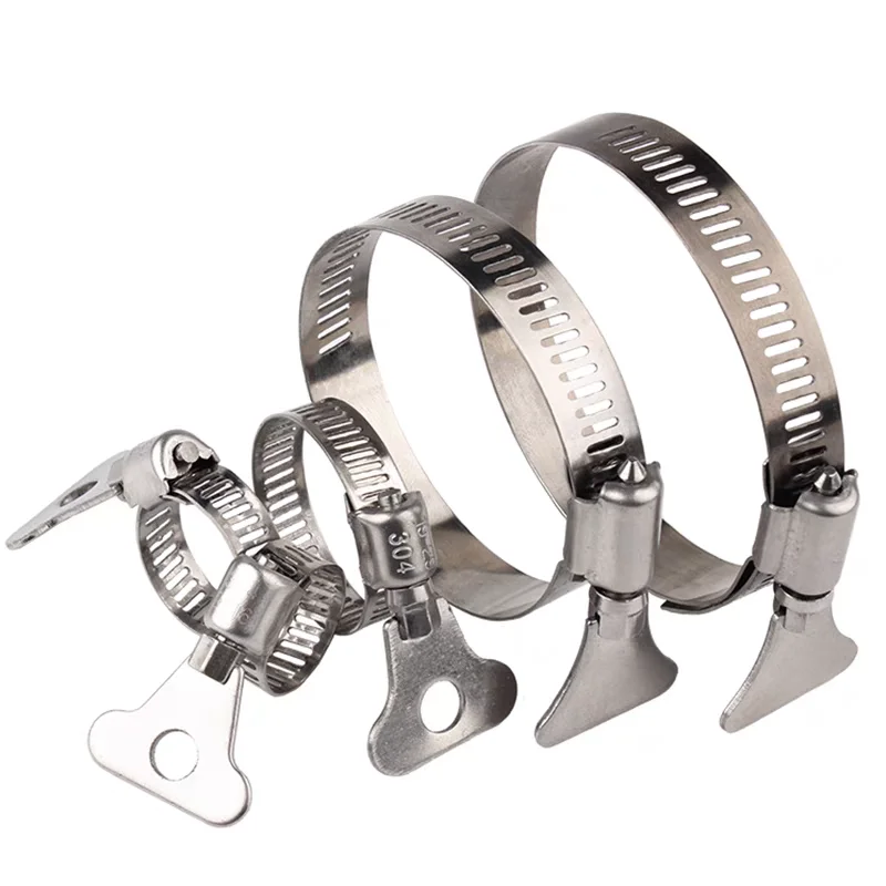 Stainless steel gas pipe clamp with handle Fastener/ Gas pipe clamp clamp/ Water pipe clamp