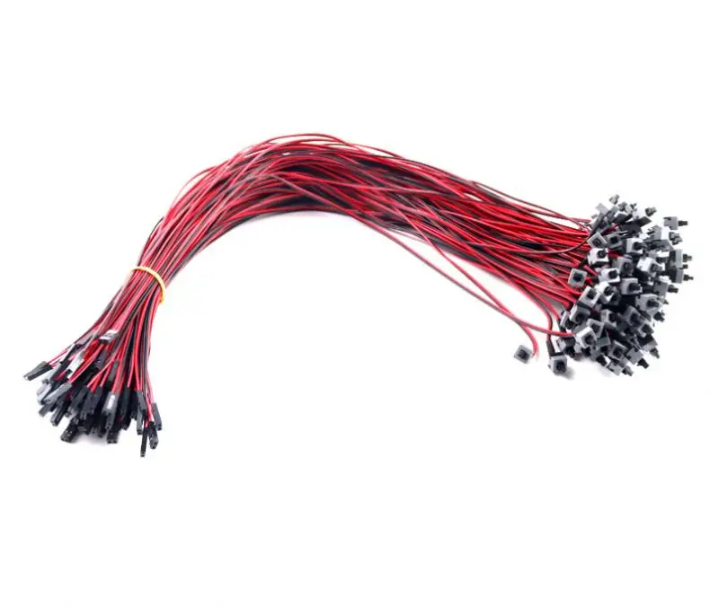 45cm Long Power Button Switch Cable for PC Switches Reset Computer Power Momentary Automatically Reset Push Button