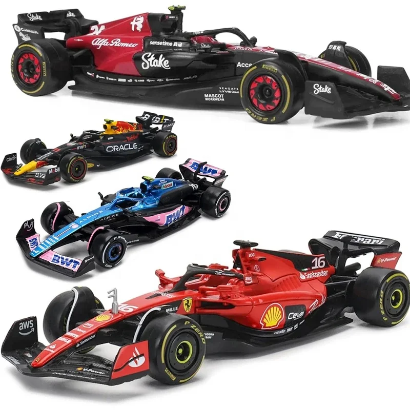 2023 Bburago 1:43 F1 Ferrari SF23 Red Bull RB19 Alpine A523 Alfa Romeo C43 Diecast Alloy Toy F1 Model Car Super Formula Gift