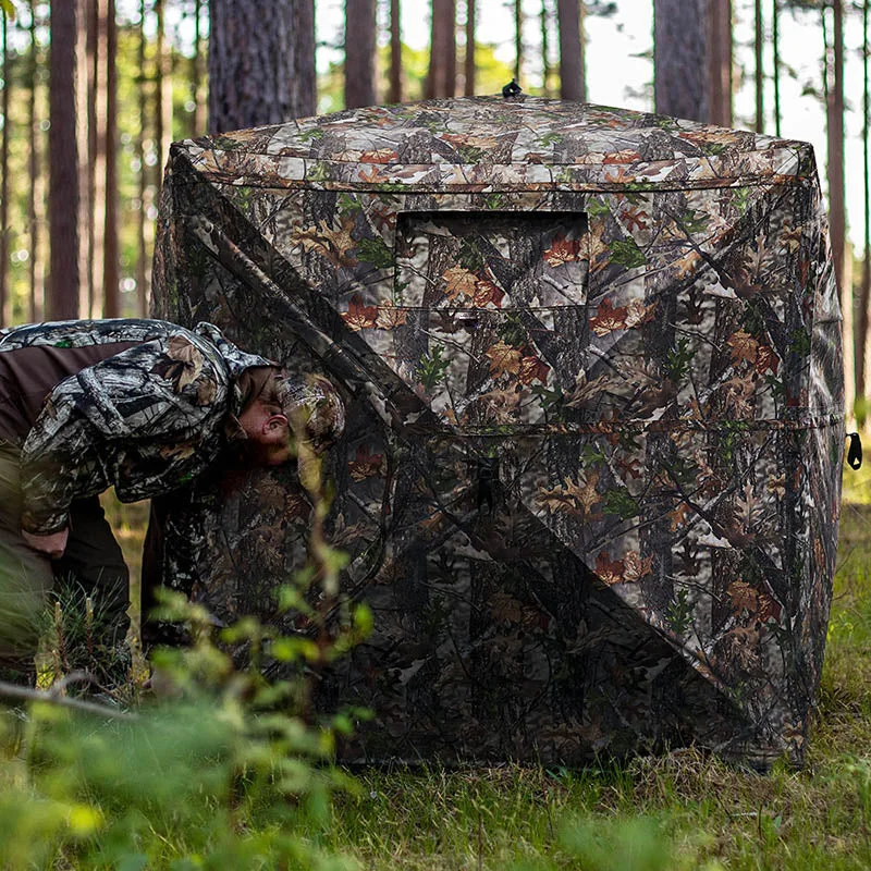 Hunting Pop up Ground Blind Canvas Tent for through Hunting
