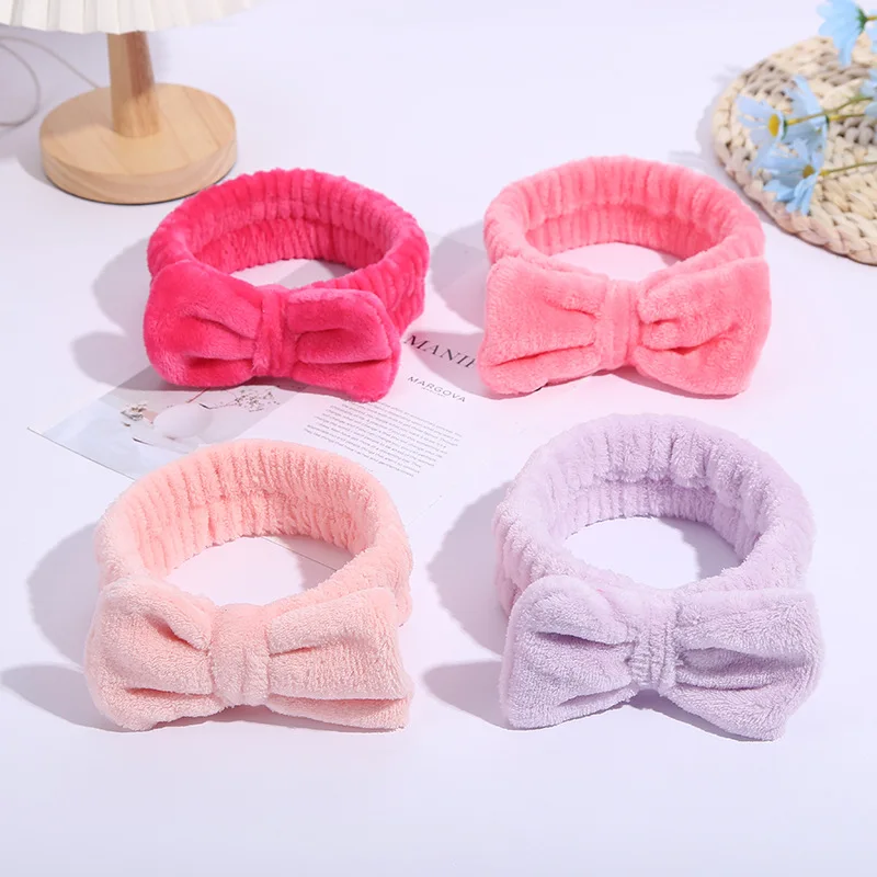 Flannel Elastic Spa Headband  Makeup  Facial Cleansing Shower Sport Hair Band