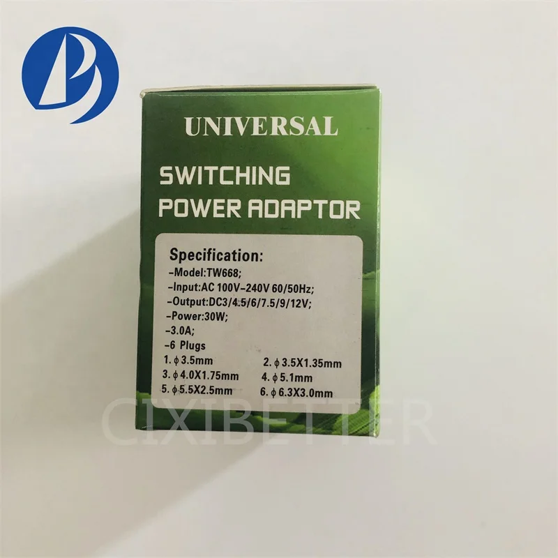 Universal switching power adapter  model: TW668