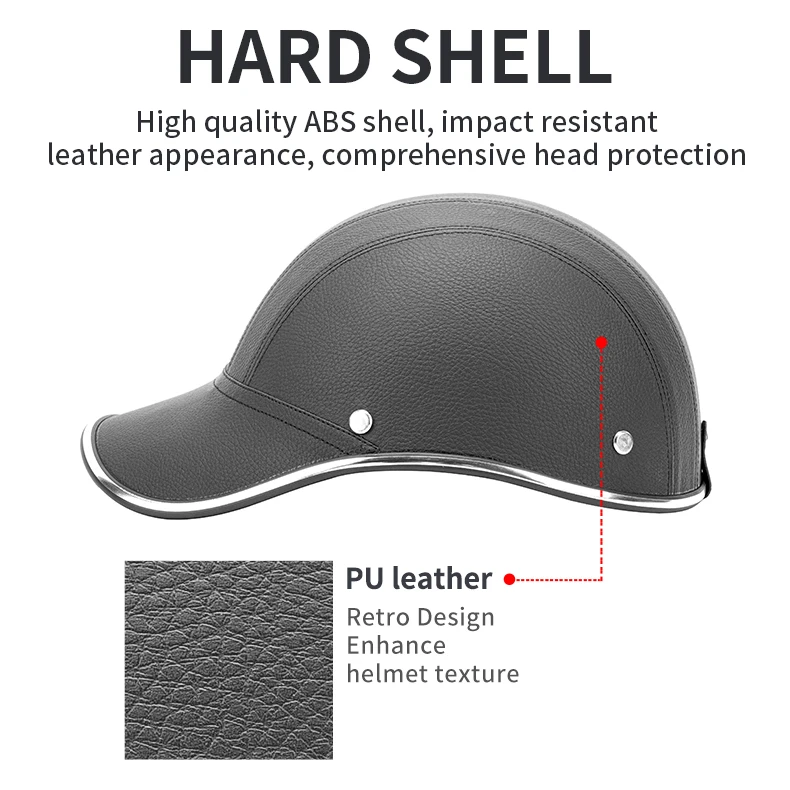 Wholesale Retro Design Motorbike Baseball Cap Helmet Scooter Half Open Face  Motorcycle Helmets