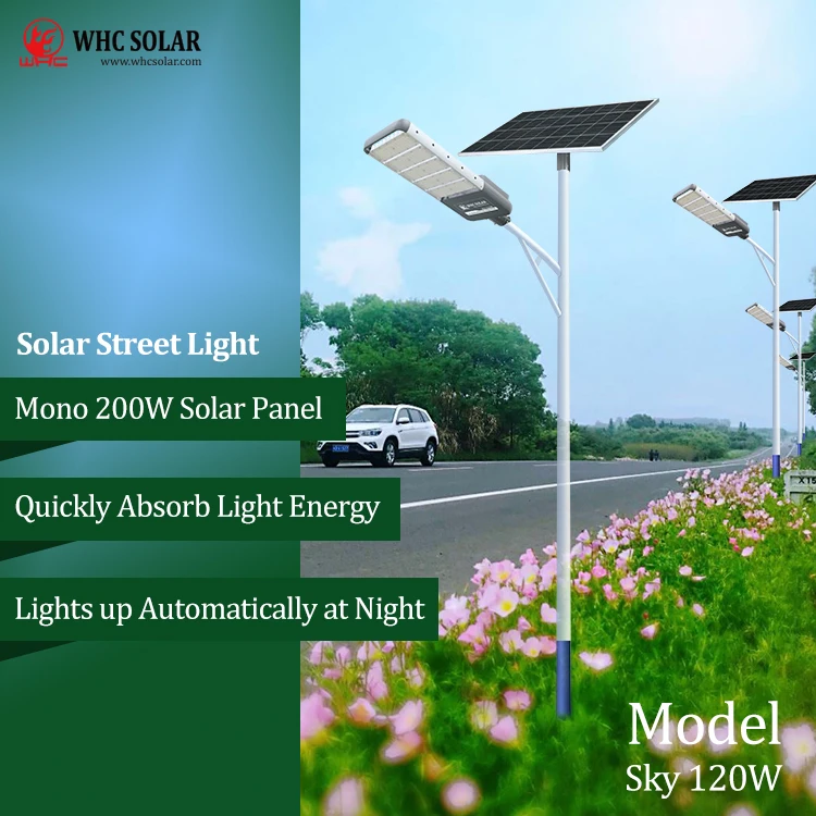 Whc Solar Lights Outdoor LED Solar Lights Remote Control Lamp with Adjustable Solar Panel For Indoor
