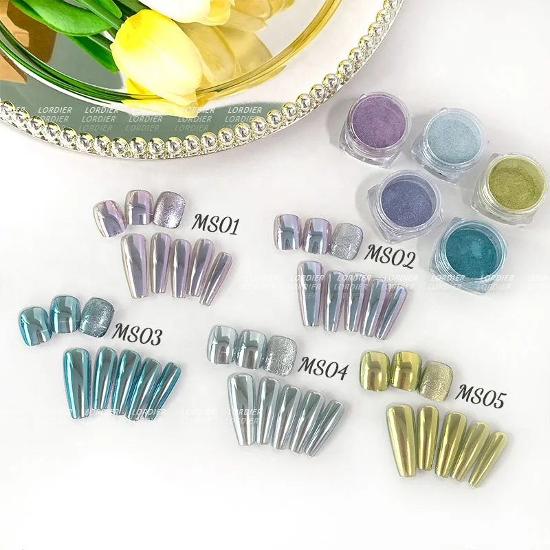 New Style Magnetic Pigment Light Color Mirror Chrome Moonlight Powder Nail Art Cat Eye Powder