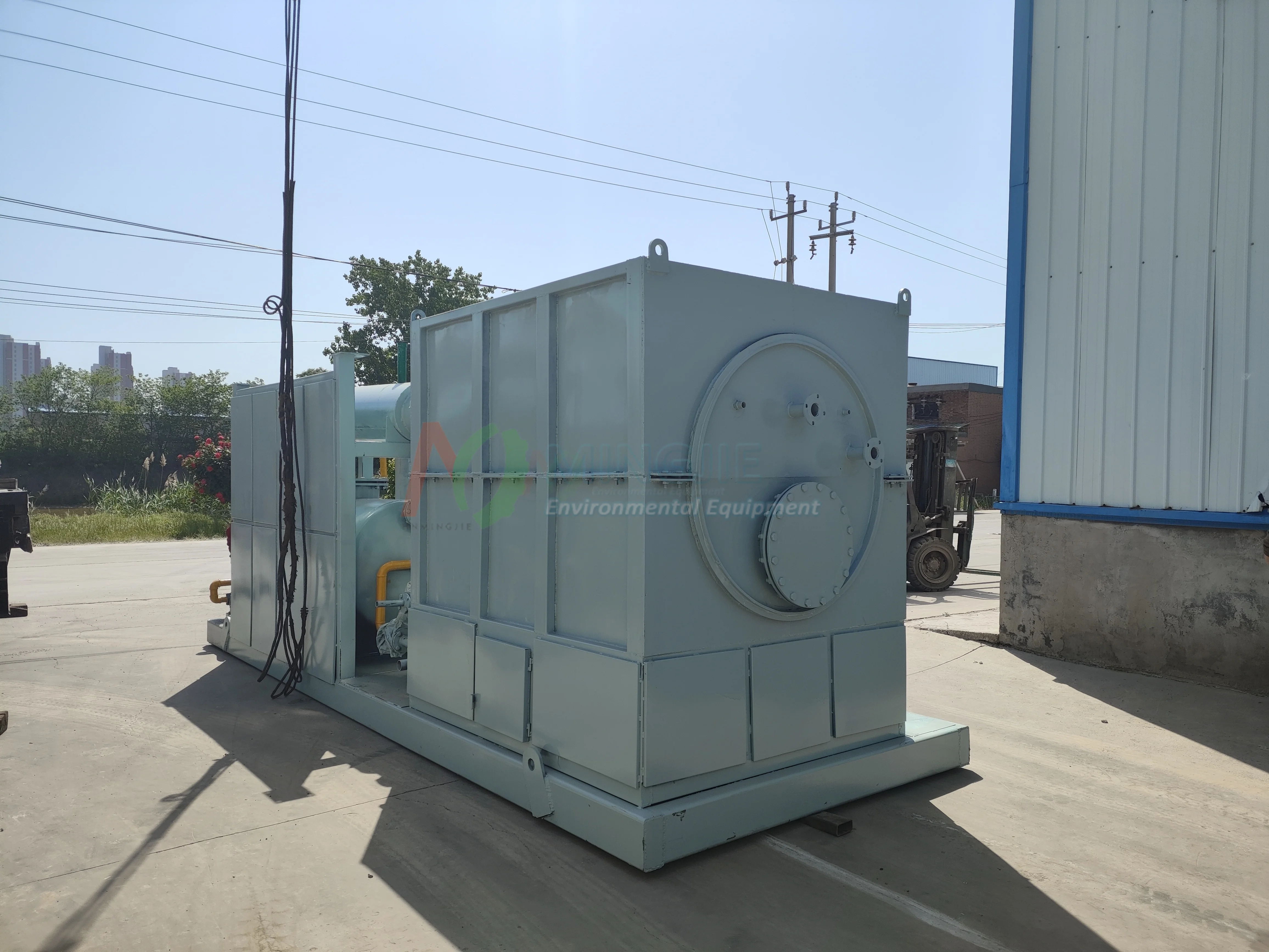 Motor Oil Recycling Machine Pyrolysis Oil Distillation Municipal Waste To Energy Power Plants