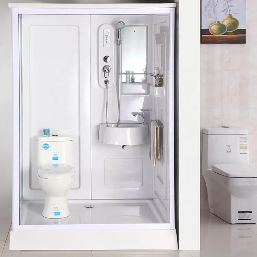 Cheap Portable Full Bath Integrated Shower Cabins Prefab Shower Room Units