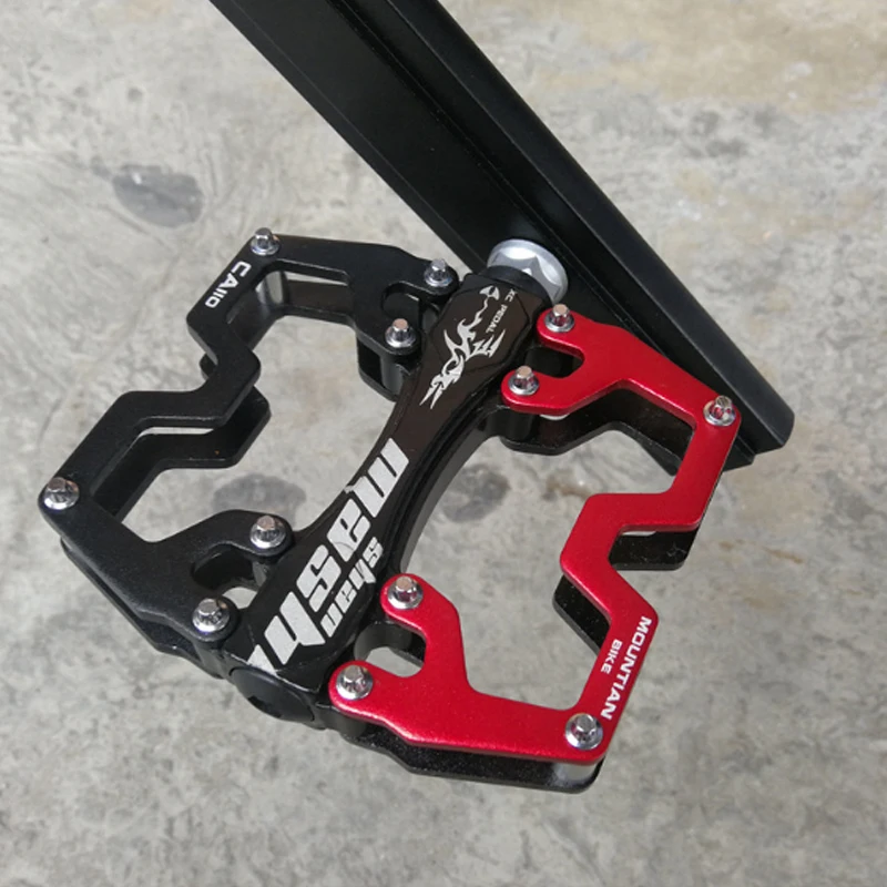 High quality cycling non-slip road bike pedal wholesale bicolor aluminum alloy mtb bicycle pedal