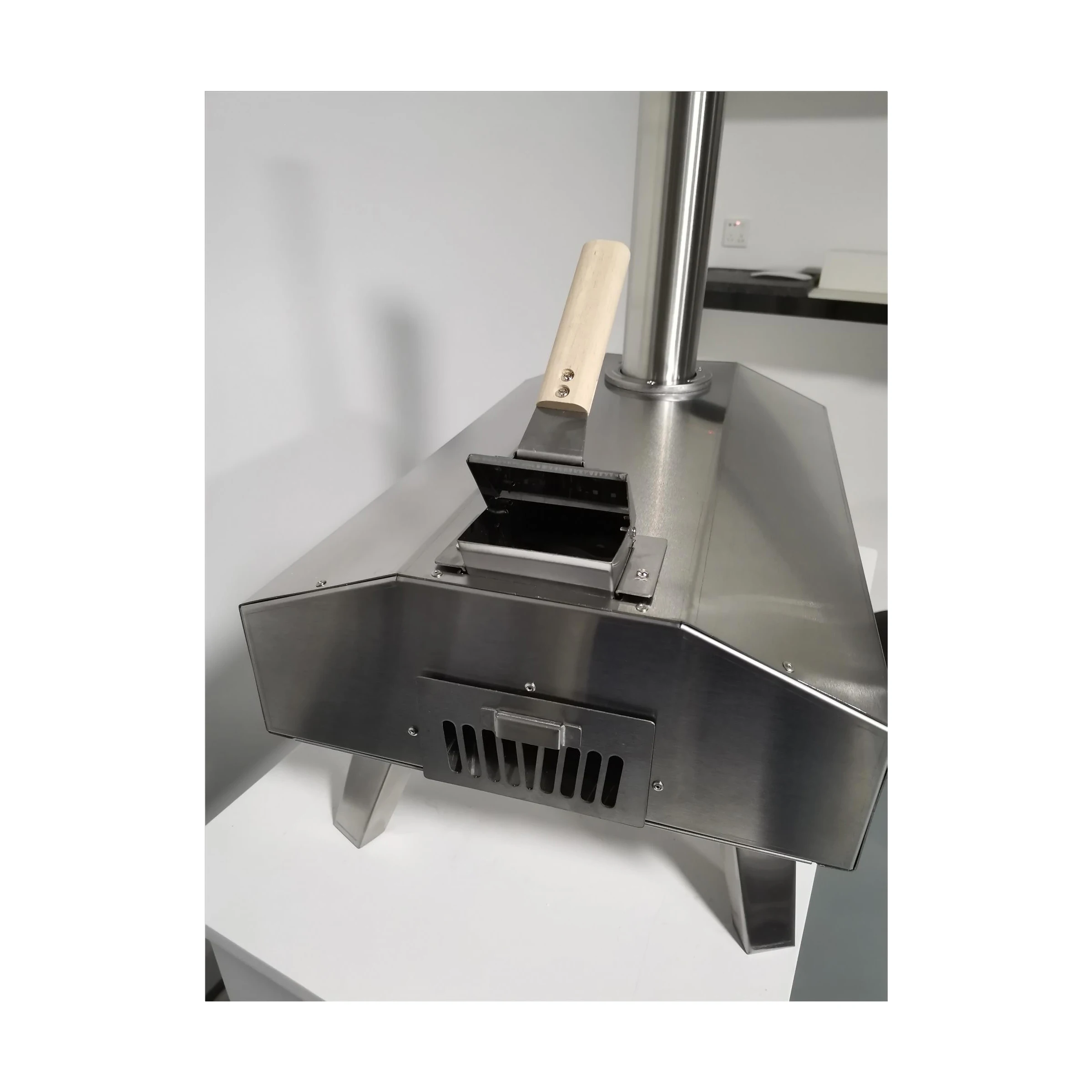 Tabletop Wood Pellet Pizza Oven Wood Fired Pizza Maker Portable Pizza Grill stand
