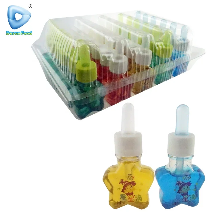Флакон в форме звезд Халяль, фруктовый вкус, варенье, жидкие конфеты