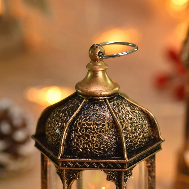 Crafts Christmas Wholesale Vintage Festival Hexagonal Water Injection Lamp Decoration Item Party Night Lights Table Decorations