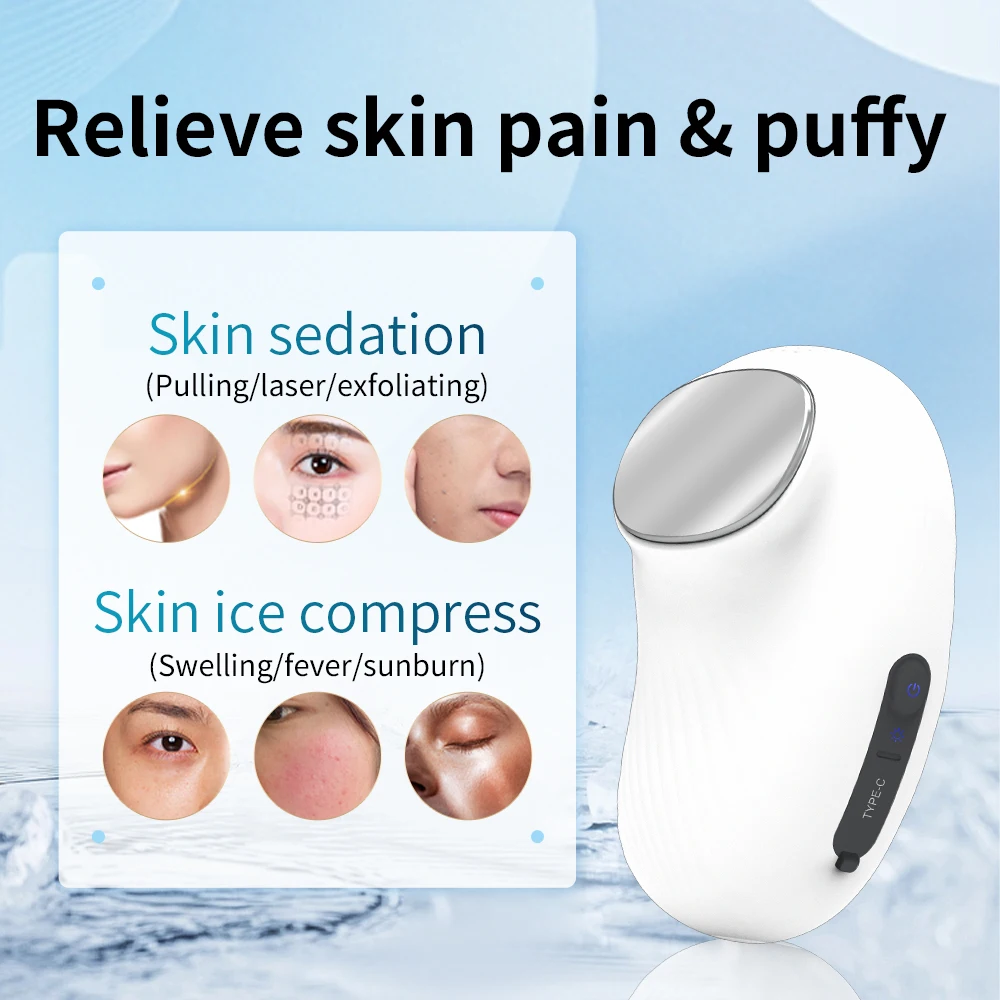 2024 New Product Trending Products Electric Eye Massager Hot And Cold Beauty Device Massage Women Skincare Ice Cold Eye Massage