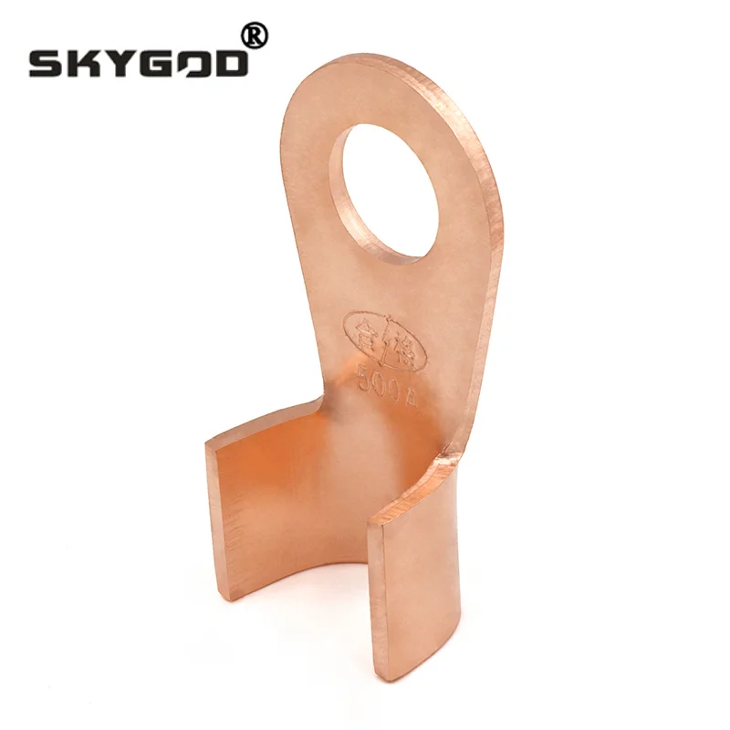 OT Type 3A-1000A Wire Terminal Red Copper Bare Nose Lugs Crimp Open Mouth Cable End Connector Splice
