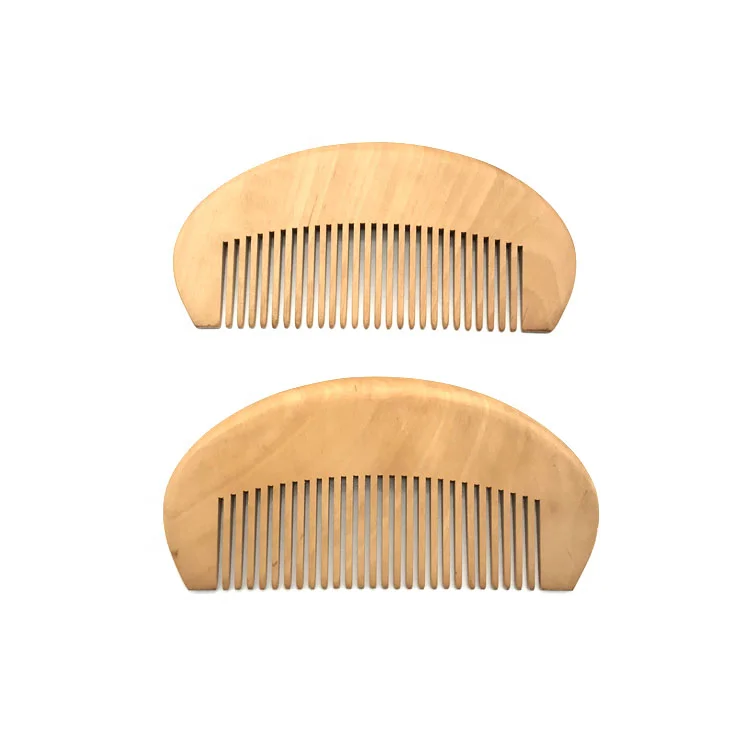2024 Nice and cheap pear wood hair and beard wooden comb