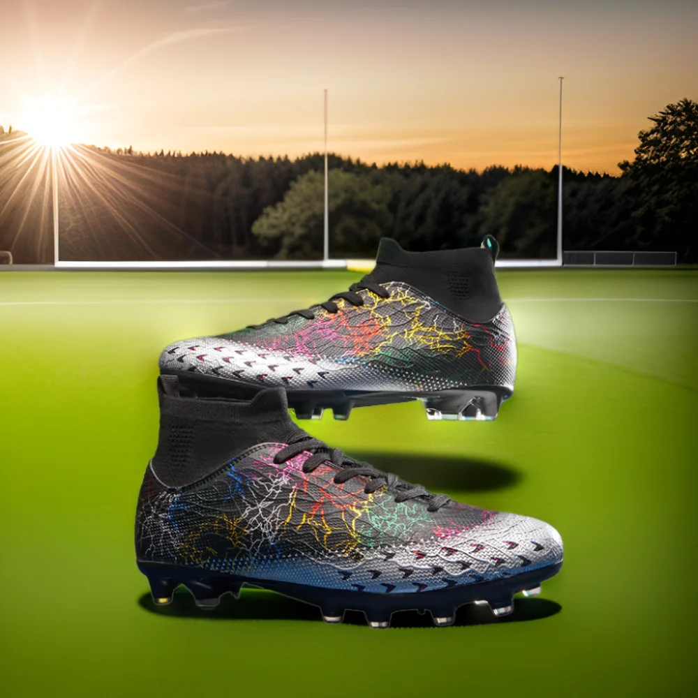 Hot sales 2024 New High-Top Football Sneakers Non-Slip Long Nail Broken Nail Shoes for Summer Spring Autumn Winter Us Size 6.5