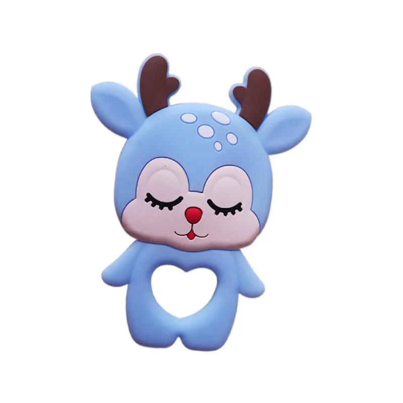 Cute Design Baby Teething Toys Funny Soft Bpa Free Baby Teether Food Grade Silicone Teether