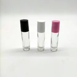 empty 10 ml frosted amber clear perfume glass roller bottles roll on bottle  essential oil bottle