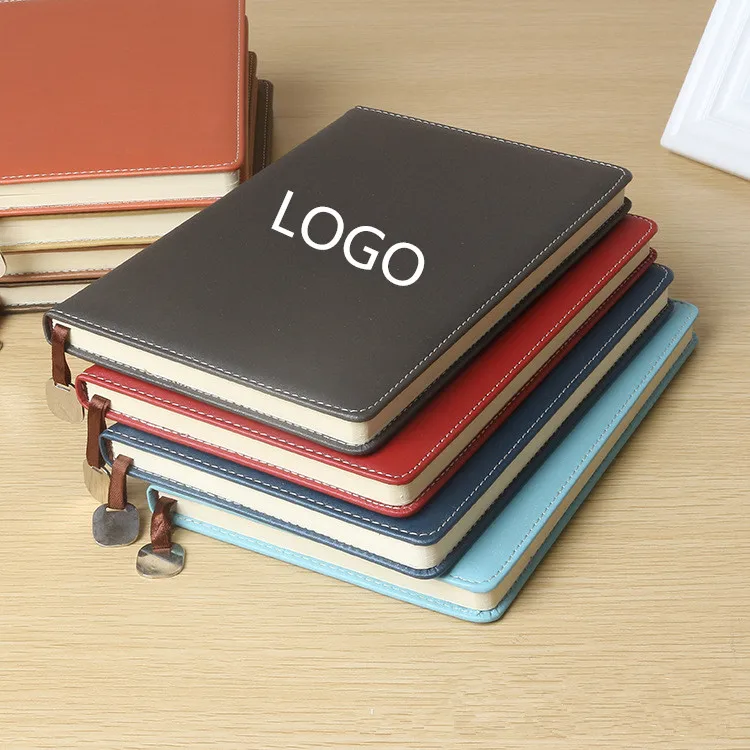 High quality custom logo new design stationary journal gift PU leather notebook with elastic band