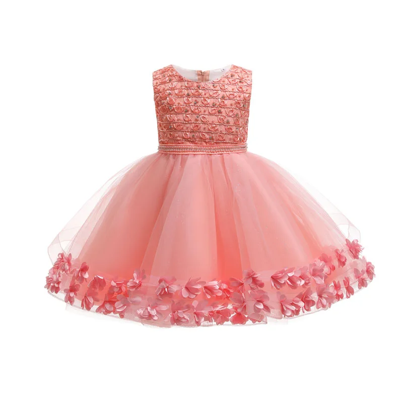 High quality ball gown dress for girls 3-11 years casual party dresses birthday costume flower girl dress