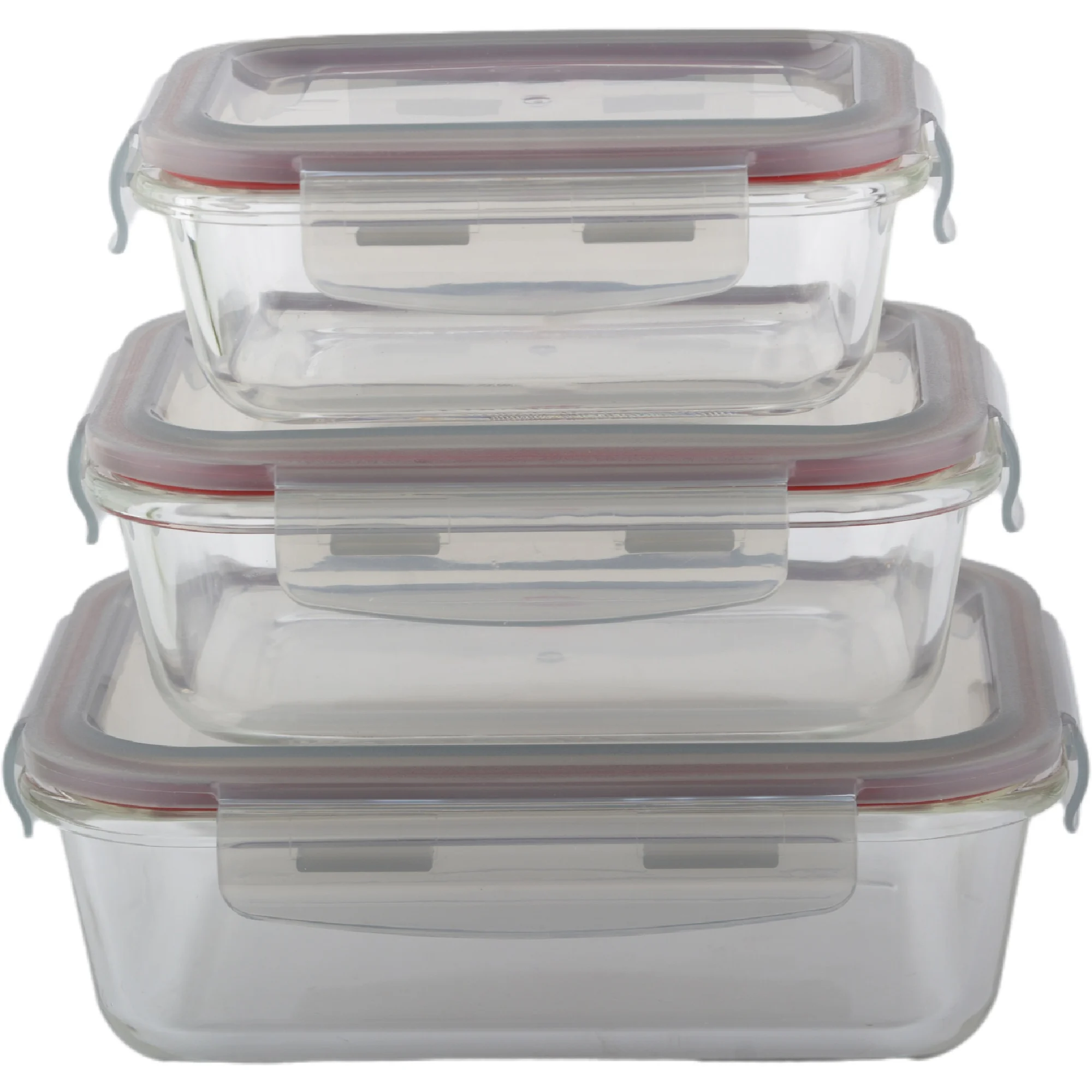 
Hot selling leak proof glass food container set 