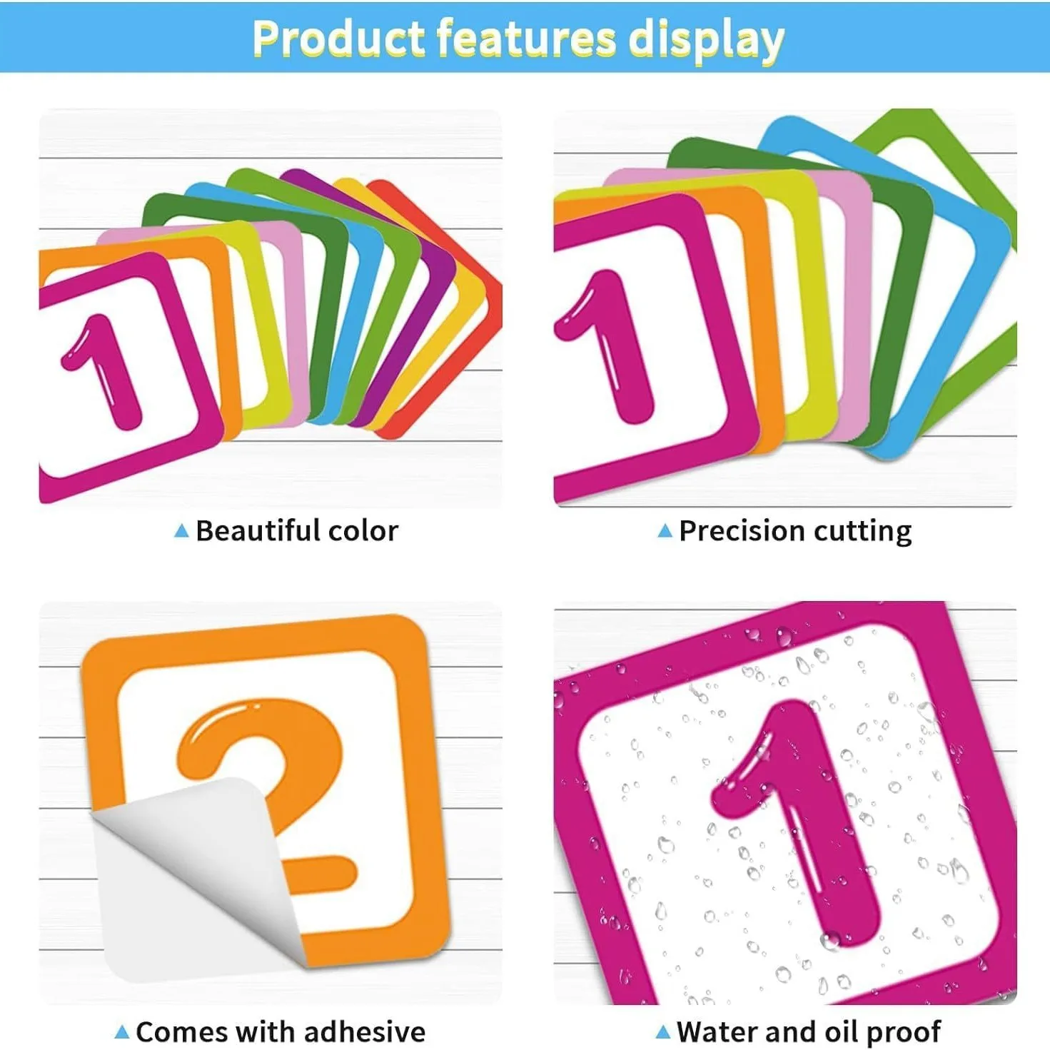 Funny Number Hopscotch Game Floor Stickers Creative Self Adhesive PVC Floor Decals for Kids DIY Game Wall Decal for Bedroom