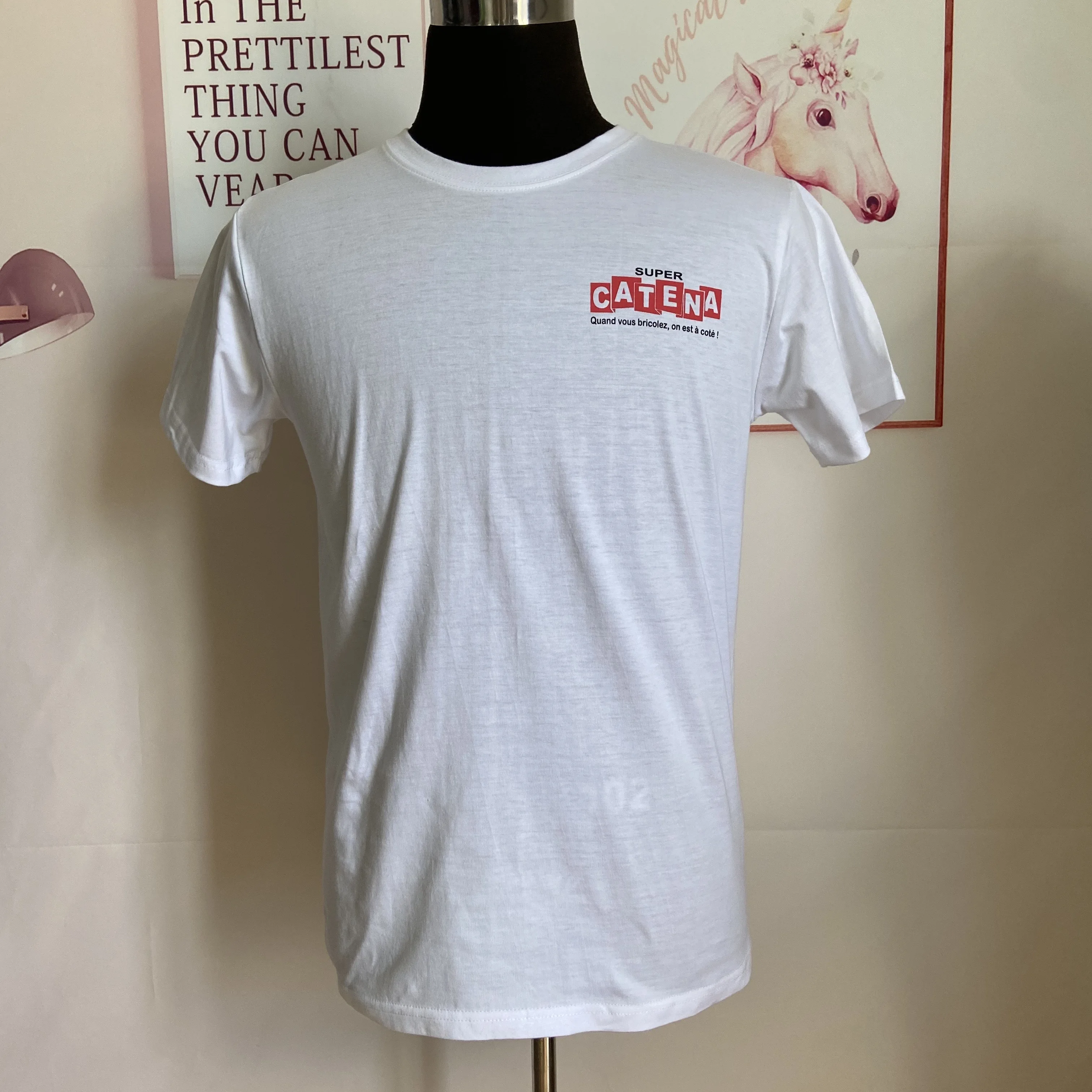 Trending products cotton and polyester mix unisex t shirts men women tee unisex plus size high quality fashion style t shirt