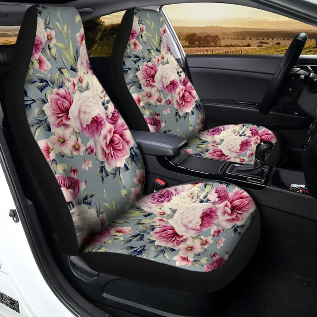 Red Rose Car Seat Covers Custom Floral Car Seat Covers Custom Flower,Custom Car Seat Covers