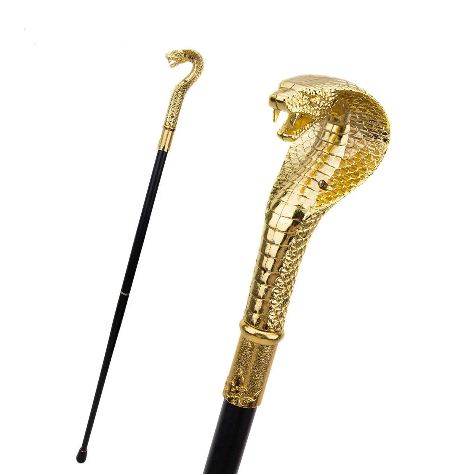 Colorful Luxury Snake Handle Walking Stick for Party Decorative Walking Cane Crosier Knob Walking Stick 93cm
