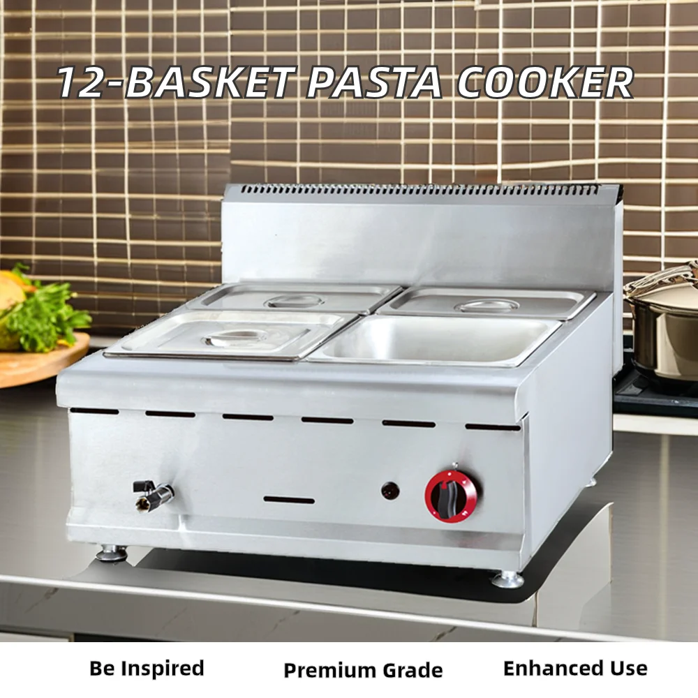 Western style hotel combination stove teppanyaki 1/3 pit gas steak frying pan desktop gas grill