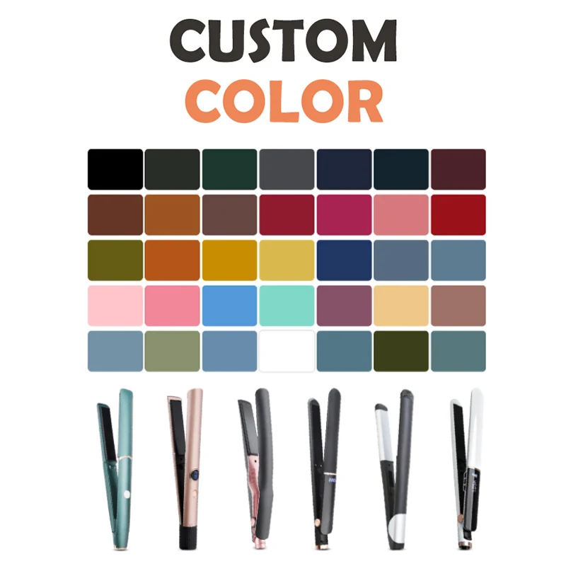 Electric ceramic professional led display dual use travel salon professional flat iron hair straightener comb