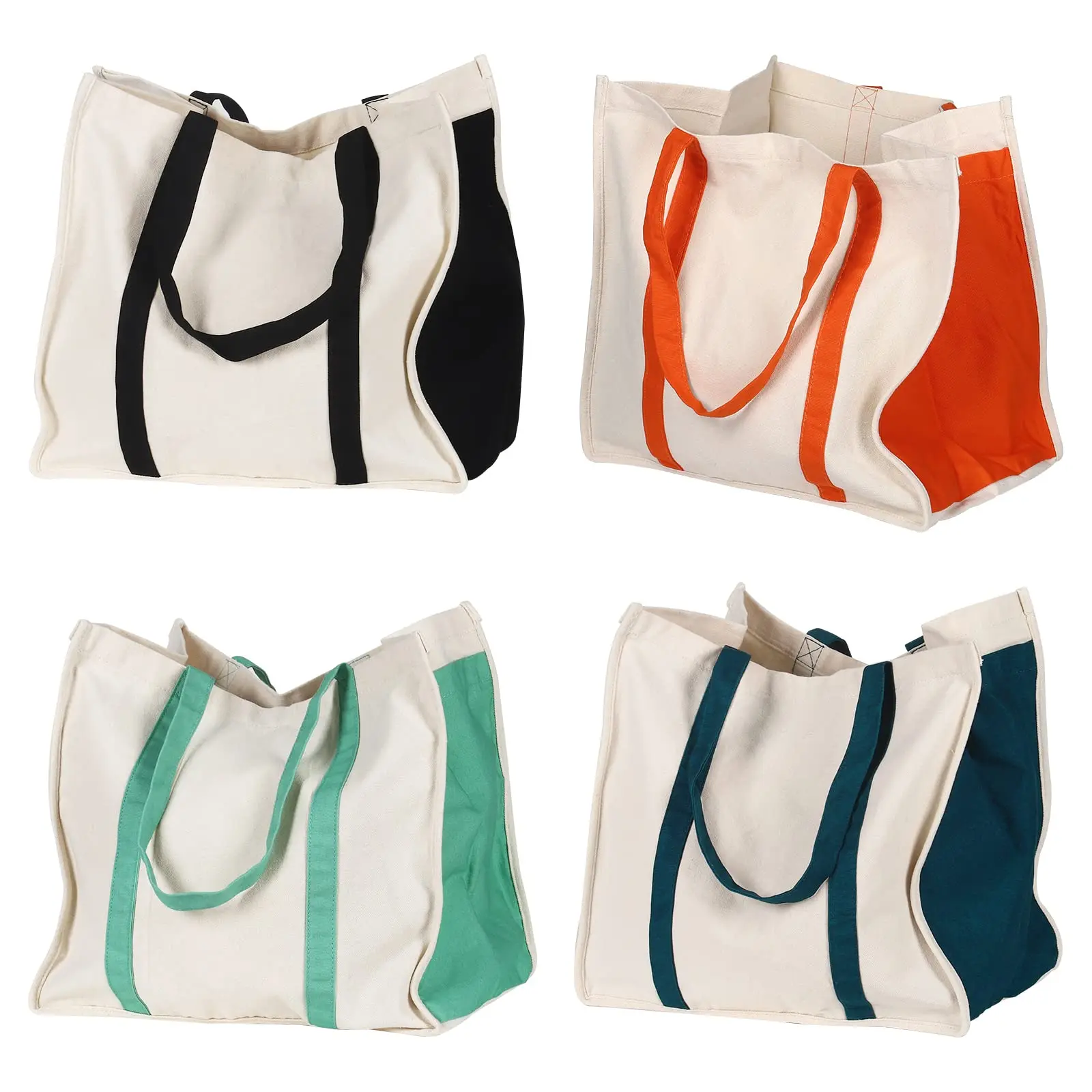 New Arrivals Heavy Duty Cotton Canvas Grocery Tote Bags Reusable Design Tote Canvas Shopping Bag Custom Sublimation Tote Bag