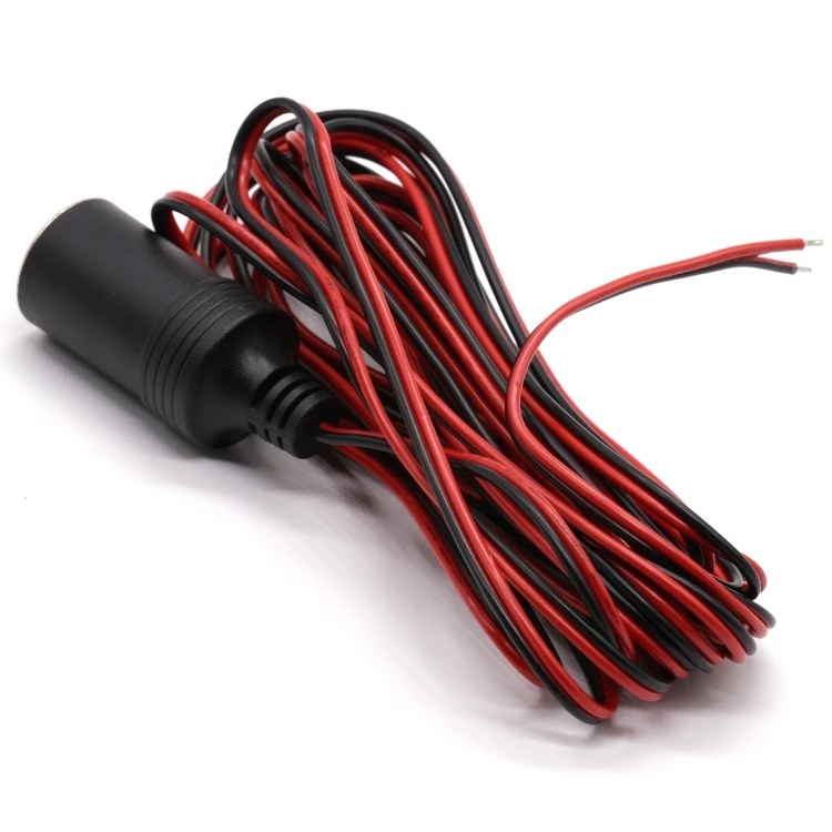 OEM/ODM 12V Female Wiring Harness Car Cigarette Lighter Socket Cable Assembly Car Adapter Plug Har Wire Assembly
