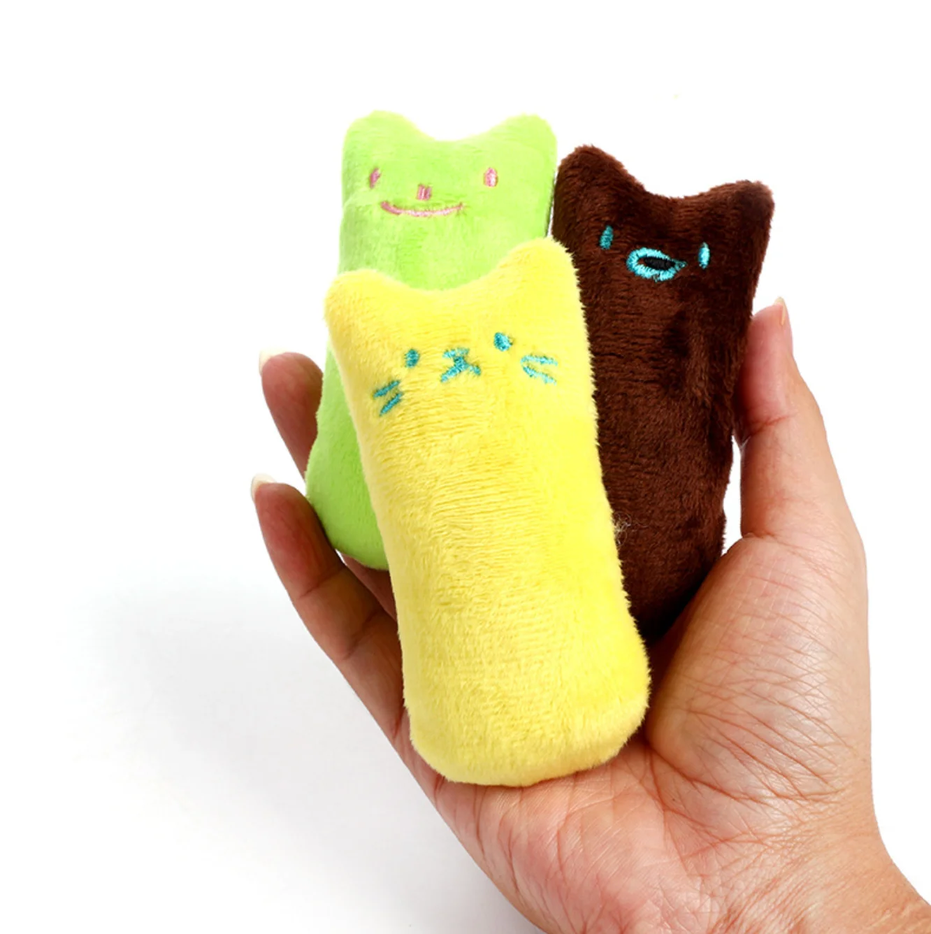 Rustle Sound Catnip Toy Cats Products For Pets Cute Cat Toys For Kitten Teeth Grinding Cat Plush Thumb Pillow Pet Accessories