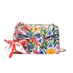 Factory Made Fashion Waterproof Full Digital fashion floral women handbag flower print ladies purse cool beautiful cross-body