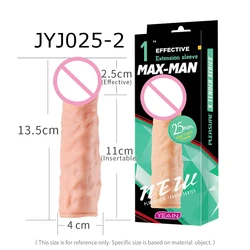 R Liquid Silicone Hollow Dildo Reusable Realistic Penis Enlarger Condom Sex Toy Male Cock Ring Delay Ejaculation Penis Extender