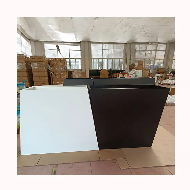 Corten Steel Large Cubic Flower Pots Aluminum Flower Pots Stainless Steel Flower Troughs Produced by China Supplier