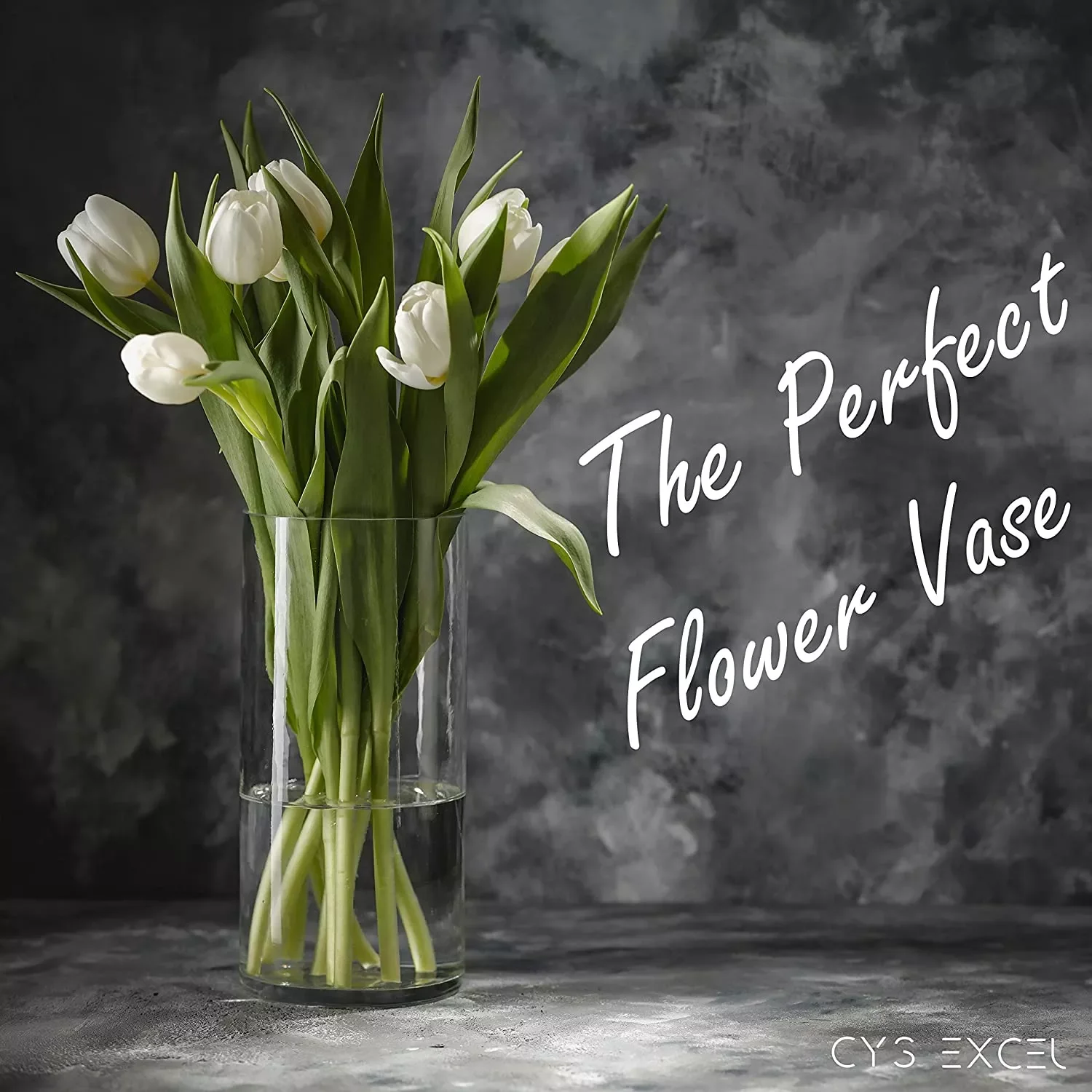 Luxury Crystal Flower Vase for Wedding and Home Decoration - Elegant Glass Vase with Sparkling Pbo Crystal Accents