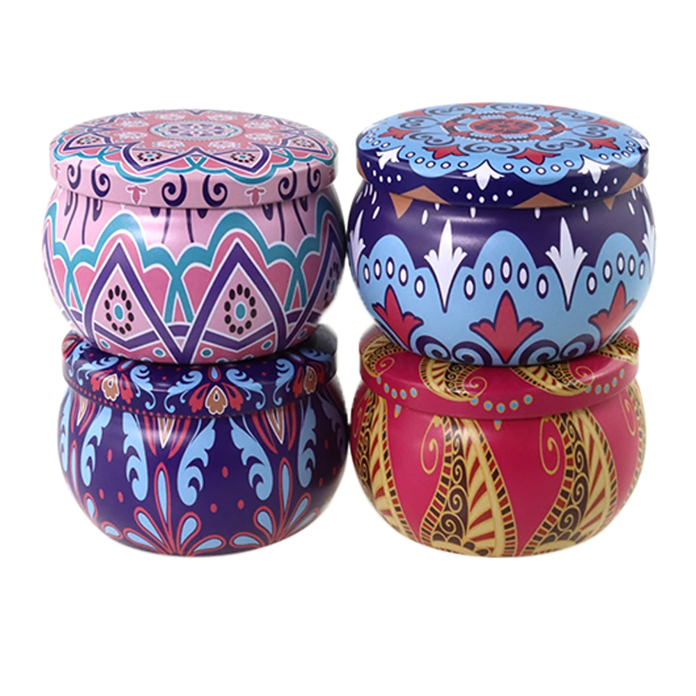 High Sales Low Price Round Empty Decorative Tins And Lids Candle Candy Gift Containers Organic Fragrance