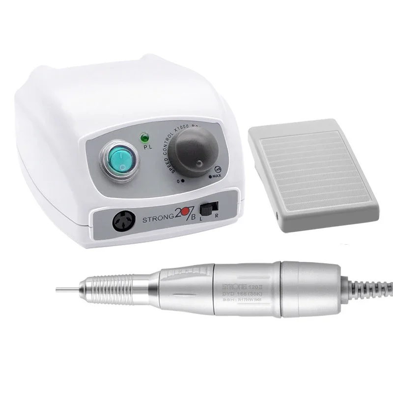 Professional Nail Files Strong207b Gel Nail Motor Electric 65W Control Host Nail Sander Polishing Machine Equipment