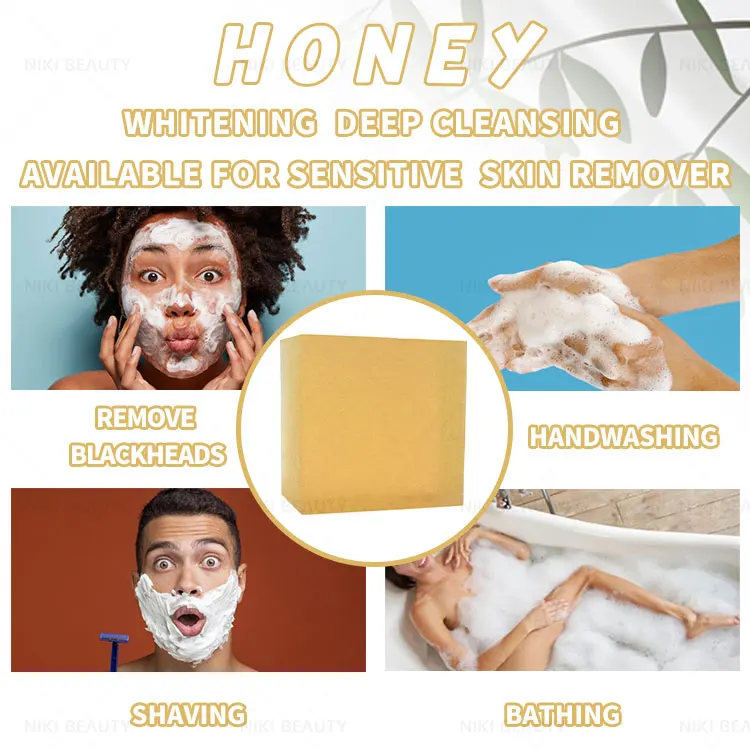 Handmade Organic Vegan Glycerine Bar Body Whitening Moisturizing Propolis And Honey Soap