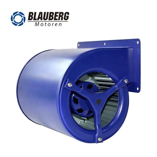 Blauberg galvanized sheet Manufacturer 500 cfm blower double inlet centrifugal blower fan 220v  for  extruders