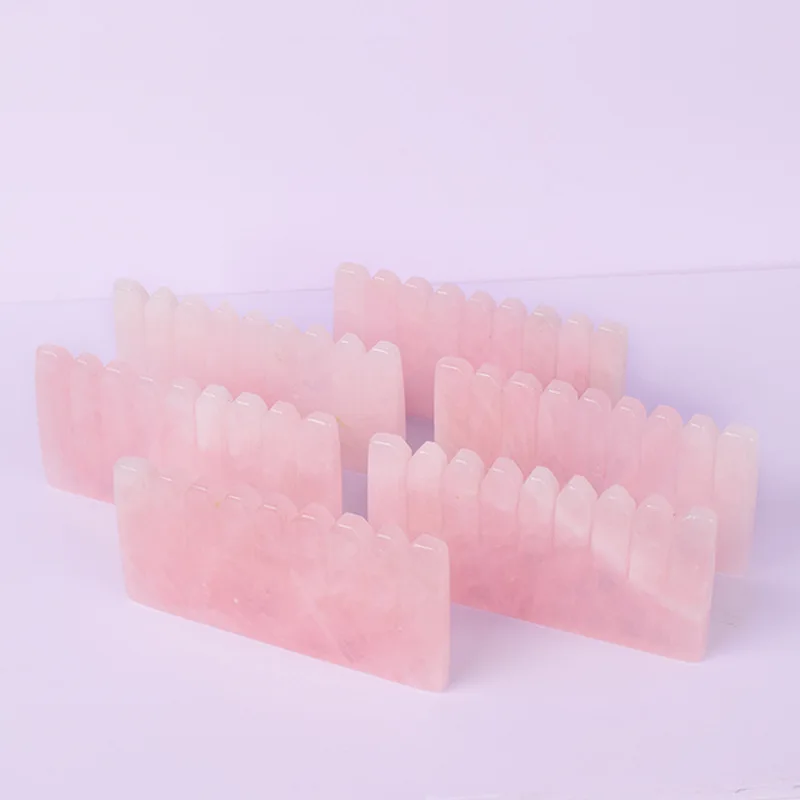 Head Massage Health Care Natural Jade Stone Guasha Board Beauty Tool Jade Gua Sha Comb