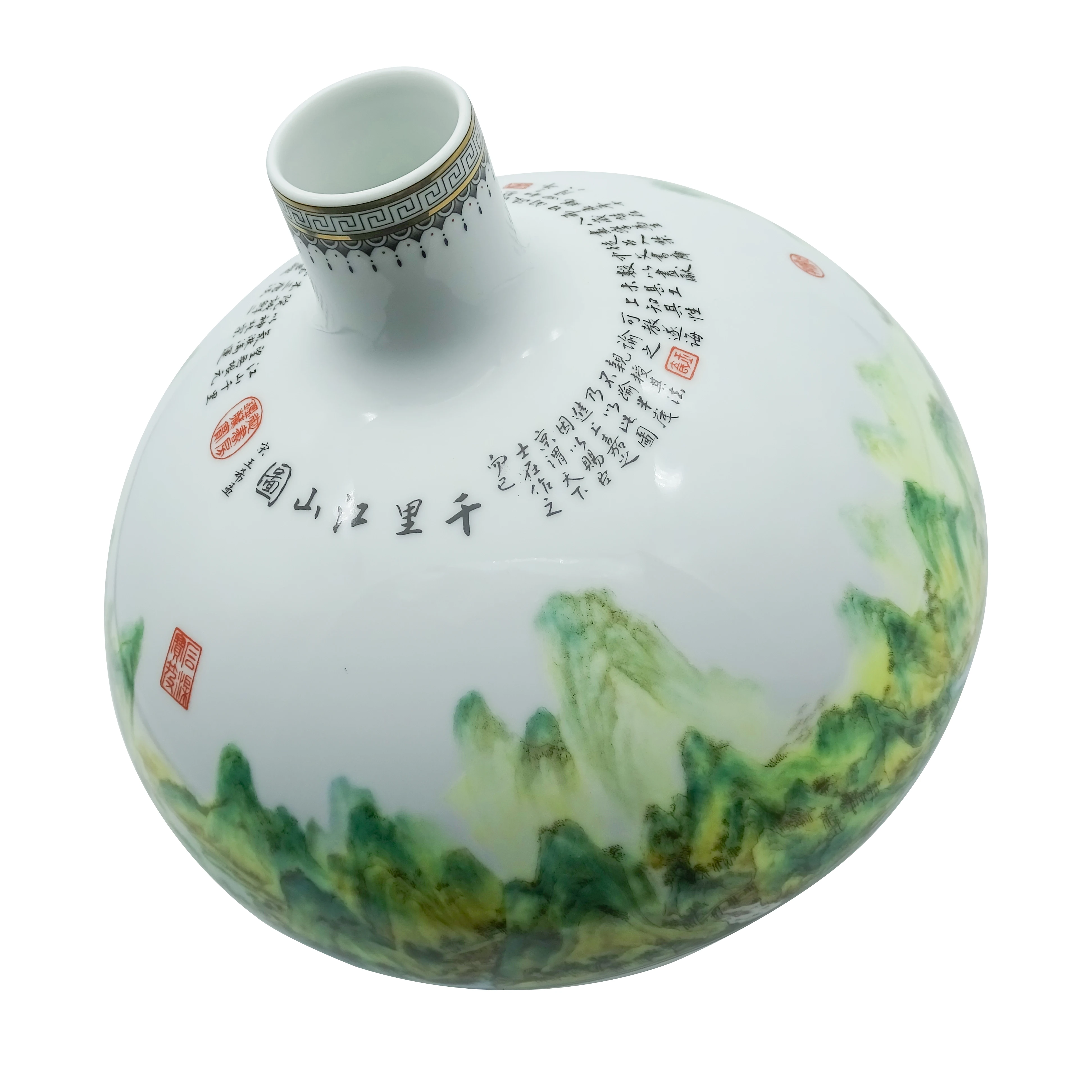 
Professional Manufacturer Ceramic Vase Smooth Plane Face New Porcelain Vase Handmade Vase Ceramic 