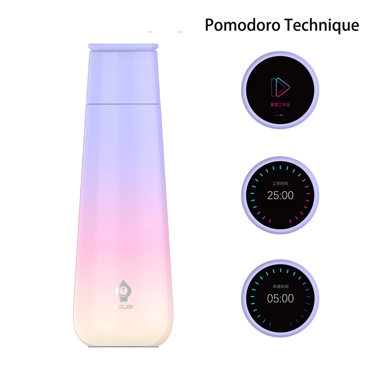 Customize TFT Temperature Display Smart Water Bottle Stainless Steel Vacuum Flask Thermos Bottle