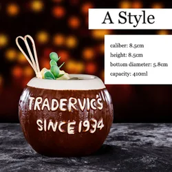 Creative Wine Sippy Cup Unique Hawaii Hand Made Ceramic Cups Bar Tiki Mug Cocktail