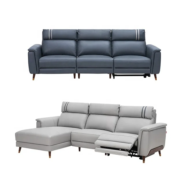 
Reclining Function Modern Style smart Sectionals sofaset corner l shape Couch leather sofa set furniture living room home couch 