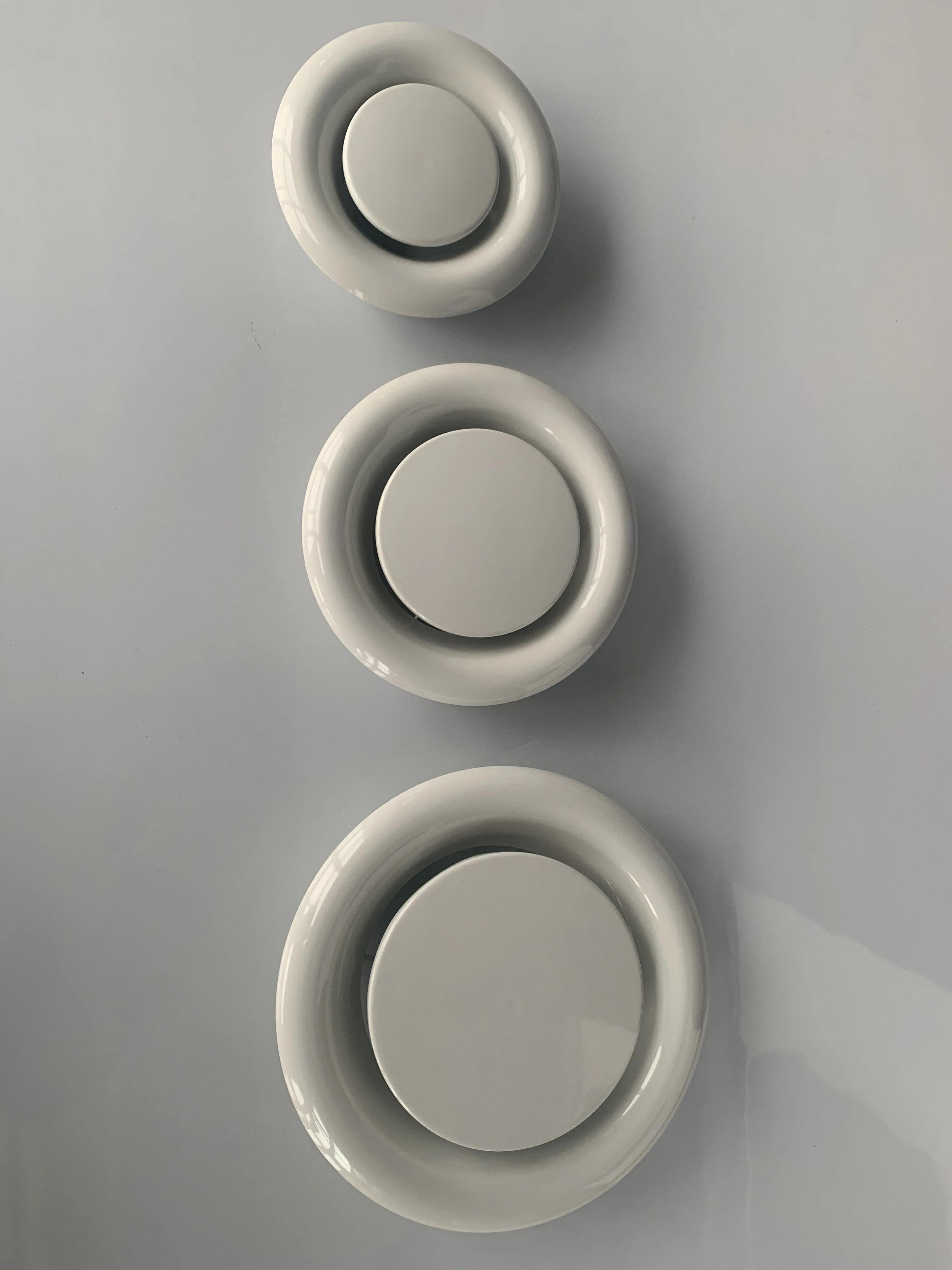 Exhaust Disc Valve Hvac Ducting Return Air Toilet Round Metal Disc Valve